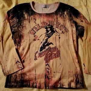 Wild West Rodeo Girl Graphic Top